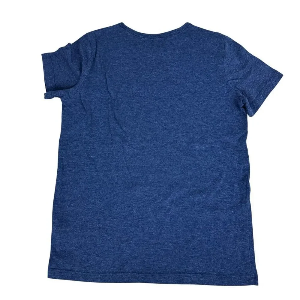 Mini Boden Sequin Skateboard Short Sleeve T-Shirt size 11-12 Years Blue